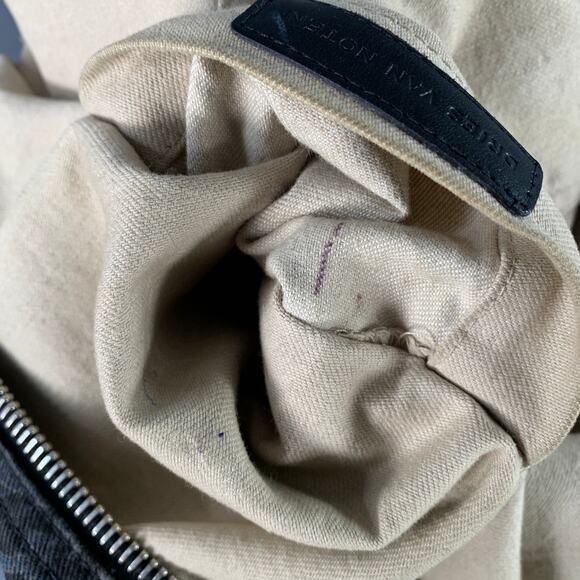 DRIES VAN NOTEN Black Cream Paisley Canvas Tote Handbag - Picture 7 of 9